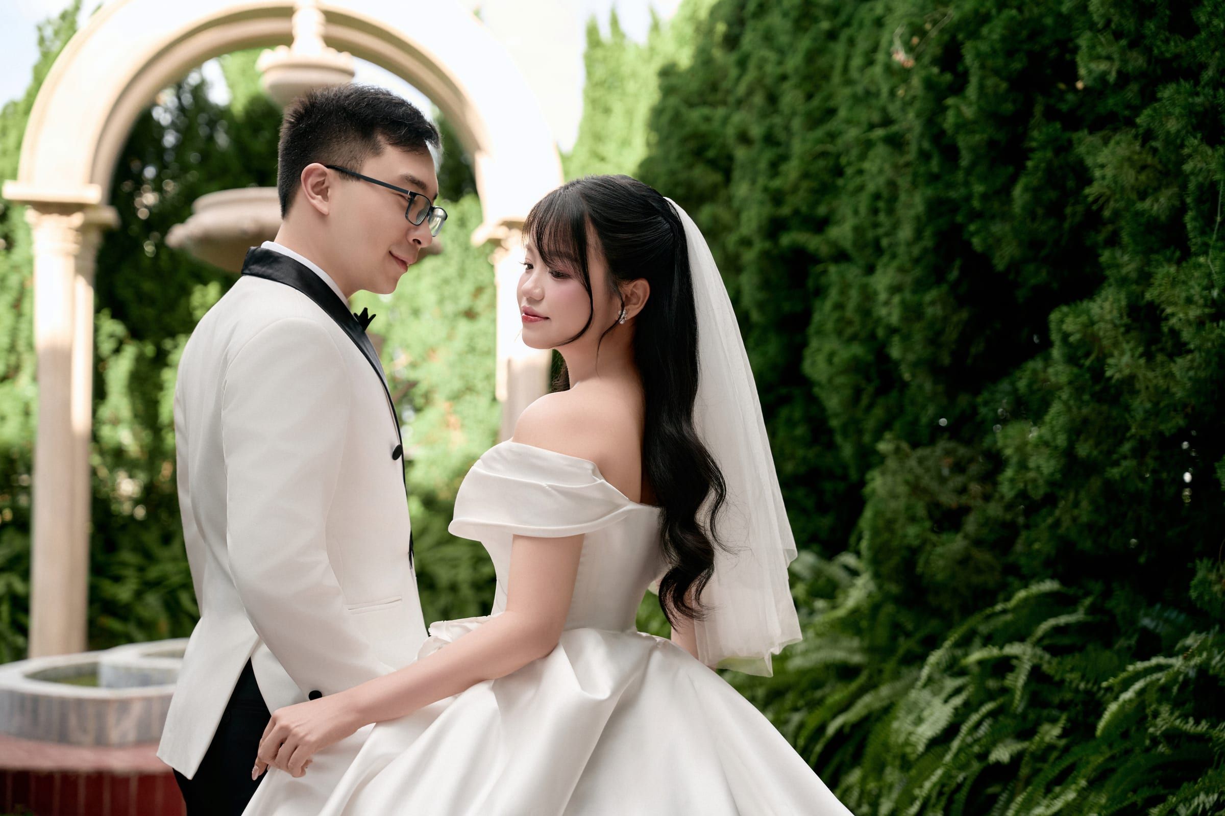 Đức và Trinh bên nhau